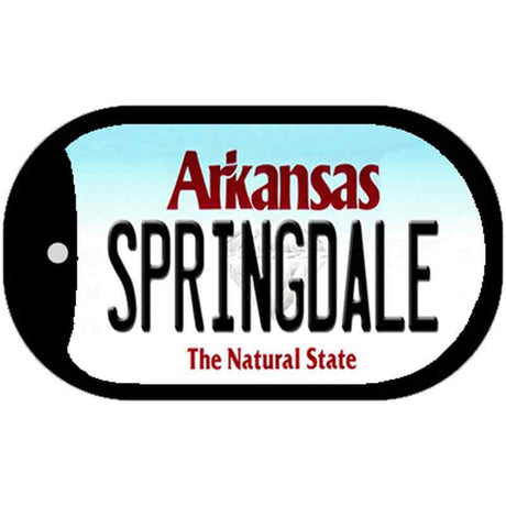 Springdale Arkansas Novelty Metal Dog Tag Necklace DT-10029