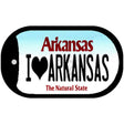 I Love Arkansas Novelty Metal Dog Tag Necklace DT-10035