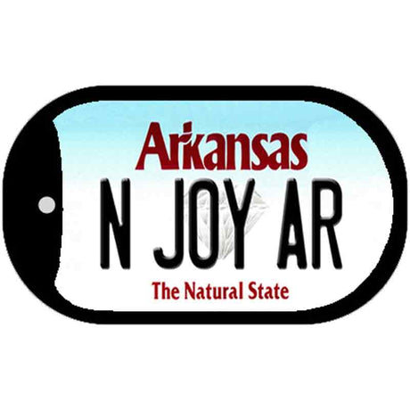 N Joy AR Arkansas Novelty Metal Dog Tag Necklace DT-10036