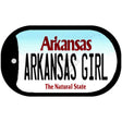 Arkansas Girl Novelty Metal Dog Tag Necklace DT-10040