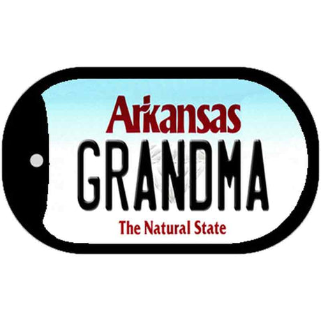 Grandma Arkansas Novelty Metal Dog Tag Necklace DT-10042