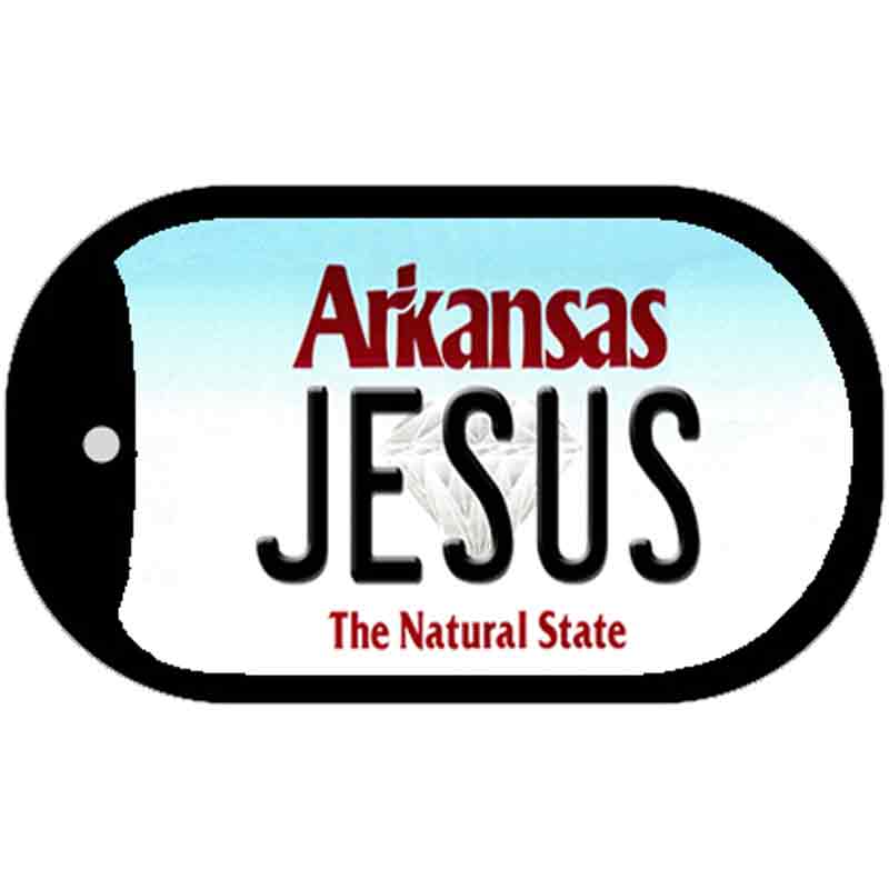 Jesus Arkansas Novelty Metal Dog Tag Necklace DT-10048