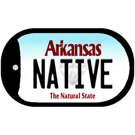 Native Arkansas Novelty Metal Dog Tag Necklace DT-10055