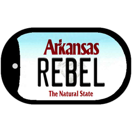 Rebel Arkansas Novelty Metal Dog Tag Necklace DT-10063