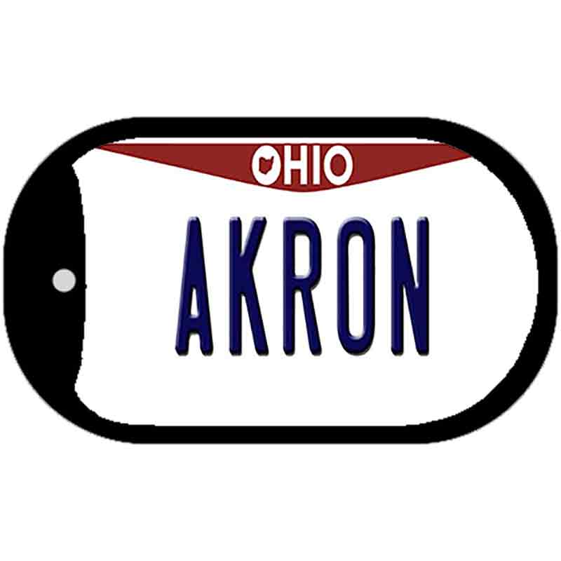 Akron Ohio Novelty Metal Dog Tag Necklace DT-10070