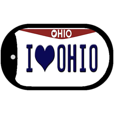 I Love Ohio Novelty Metal Dog Tag Necklace DT-10072