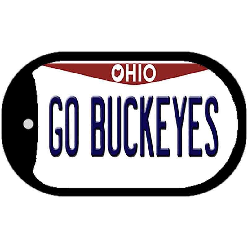 Go Buckeyes Ohio Novelty Metal Dog Tag Necklace DT-10075