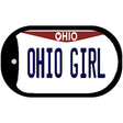 Ohio Girl Ohio Novelty Metal Dog Tag Necklace DT-10076