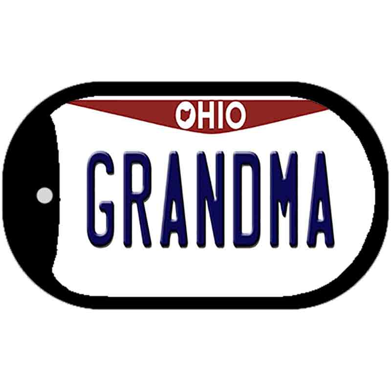 Grandma Ohio Novelty Metal Dog Tag Necklace DT-10078