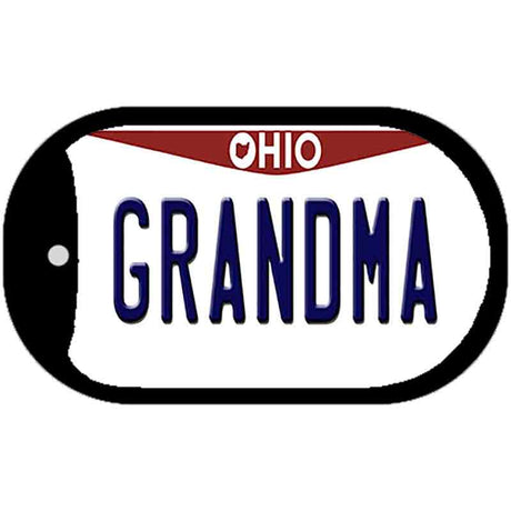 Grandma Ohio Novelty Metal Dog Tag Necklace DT-10078