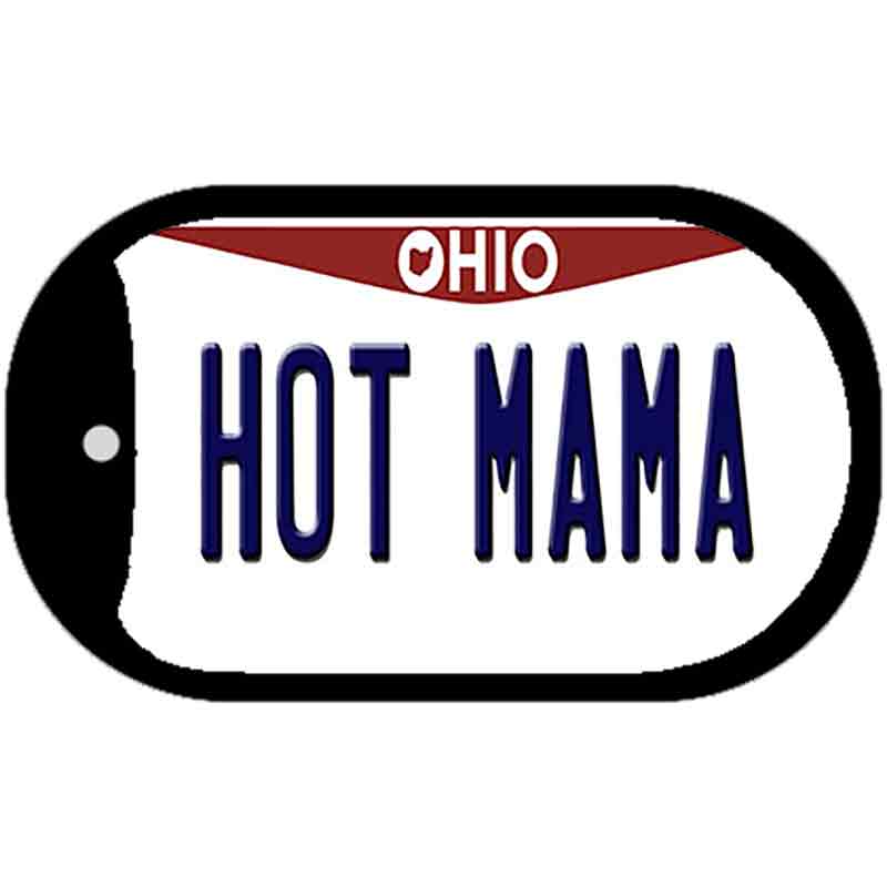 Hot Mama Ohio Novelty Metal Dog Tag Necklace DT-10081