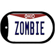 Zombie Ohio Novelty Metal Dog Tag Necklace DT-10082