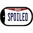 Spoiled Ohio Novelty Metal Dog Tag Necklace DT-10083