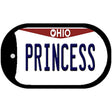 Princess Ohio Novelty Metal Dog Tag Necklace DT-10091