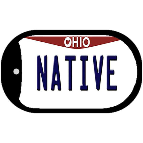 Native Ohio Novelty Metal Dog Tag Necklace DT-10092