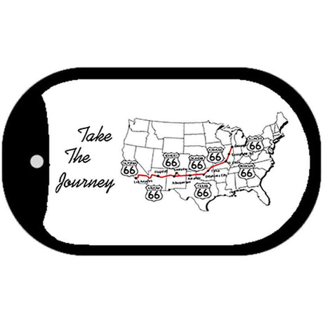 RT 66 Take the Journey Novelty Metal Dog Tag Necklace DT-100