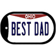 Best Dad Ohio Novelty Metal Dog Tag Necklace DT-10100