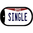 Single Ohio Novelty Metal Dog Tag Necklace DT-10101