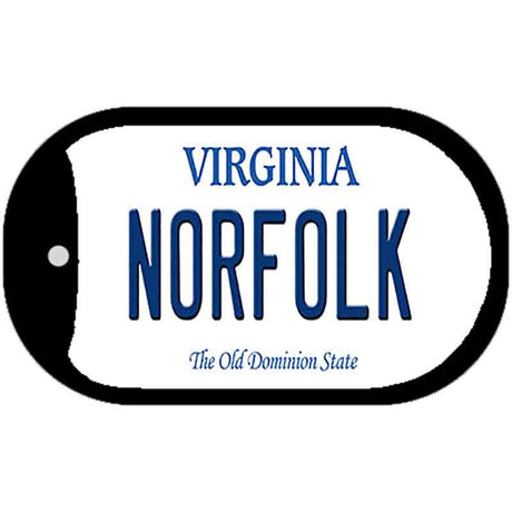 Norfolk Virginia Novelty Metal Dog Tag Necklace DT-10106