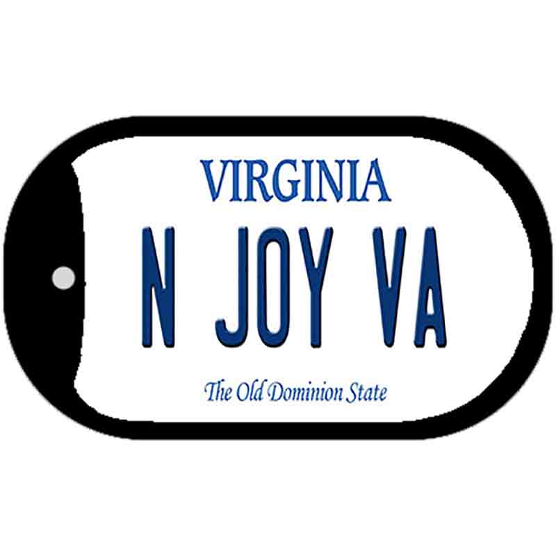 N Joy VA Virginia Novelty Metal Dog Tag Necklace DT-10115