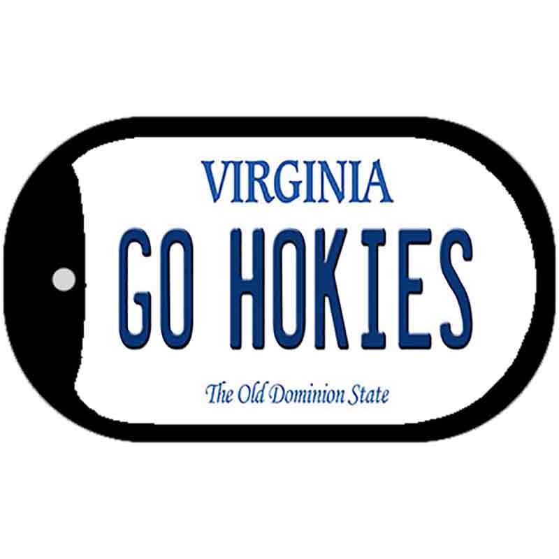 Go Hokies Virginia Novelty Metal Dog Tag Necklace DT-10117