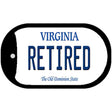 Retired Virginia Novelty Metal Dog Tag Necklace DT-10122