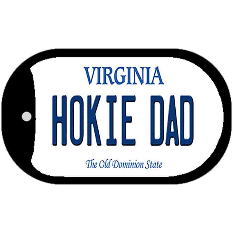 Hokie Dad Virginia Novelty Metal Dog Tag Necklace DT-10123