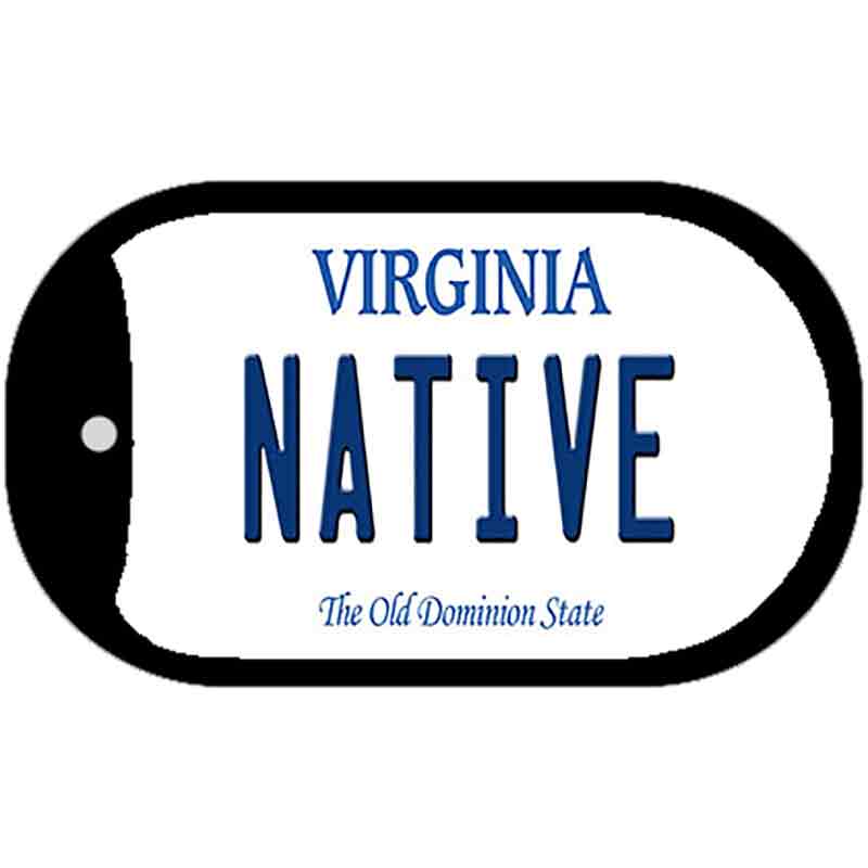 Native Virginia Novelty Metal Dog Tag Necklace DT-10136