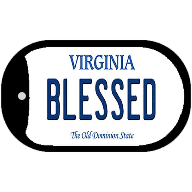 Blessed Virginia Novelty Metal Dog Tag Necklace DT-10137