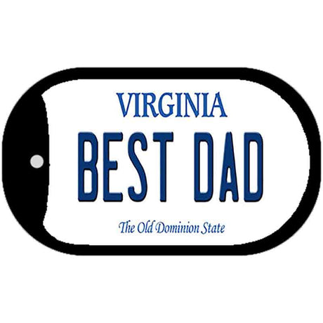 Best Dad Virginia Novelty Metal Dog Tag Necklace DT-10142