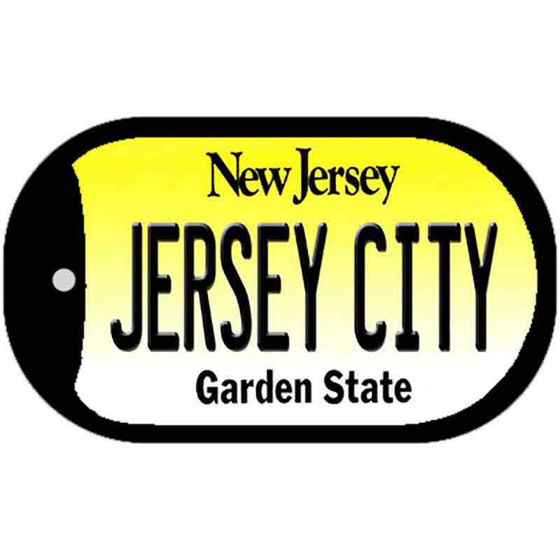 Jersey City New Jersey Novelty Metal Dog Tag Necklace DT-10146