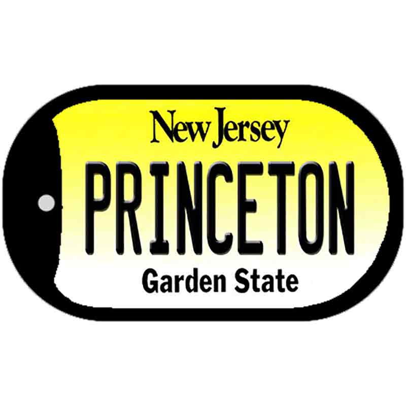 Princeton New Jersey Novelty Metal Dog Tag Necklace DT-10151