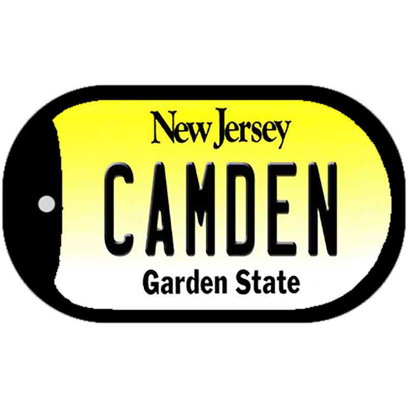 Camden New Jersey Novelty Metal Dog Tag Necklace DT-10152