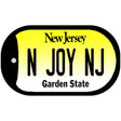 N Joy NJ New Jersey Novelty Metal Dog Tag Necklace DT-10158