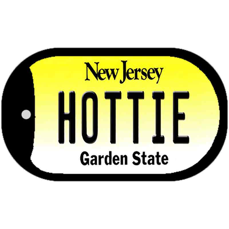 Hottie New Jersey Novelty Metal Dog Tag Necklace DT-10159