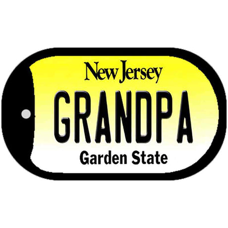 Grandpa New Jersey Novelty Metal Dog Tag Necklace DT-10161