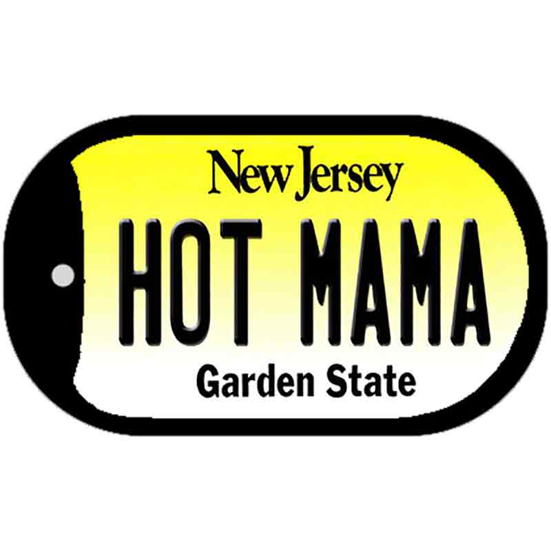 Hot Mama New Jersey Novelty Metal Dog Tag Necklace DT-10163