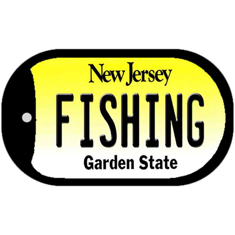 Fishing New Jersey Novelty Metal Dog Tag Necklace DT-10167