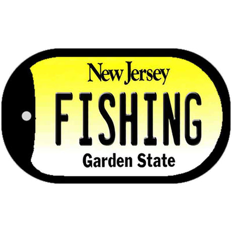 Fishing New Jersey Novelty Metal Dog Tag Necklace DT-10167