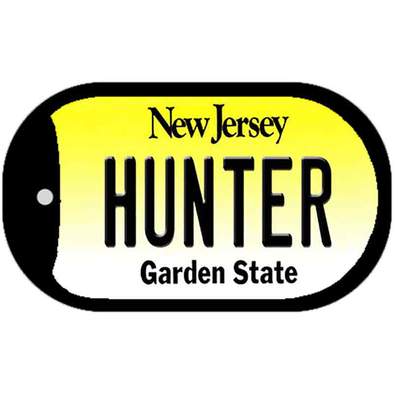 Hunter New Jersey Novelty Metal Dog Tag Necklace DT-10176