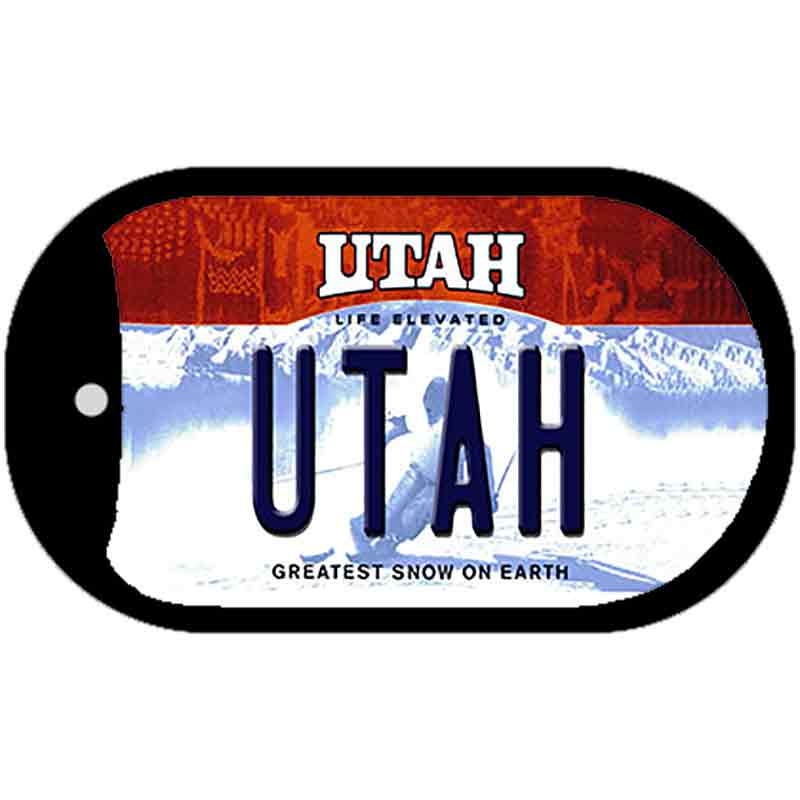 Utah Novelty Metal Dog Tag Necklace DT-10185