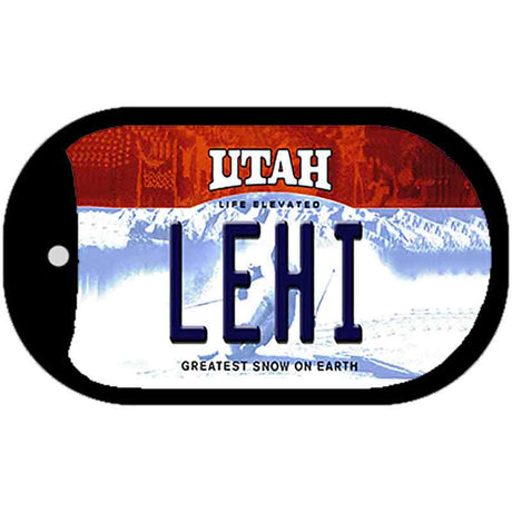 Lehi Utah Novelty Metal Dog Tag Necklace DT-10192