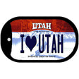 I Love Utah Novelty Metal Dog Tag Necklace DT-10196