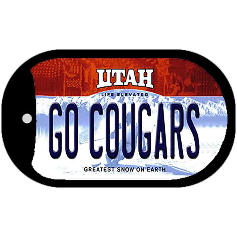 Go Cougars Utah Novelty Metal Dog Tag Necklace DT-10201