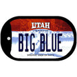 Big Blue Utah Novelty Metal Dog Tag Necklace DT-10202