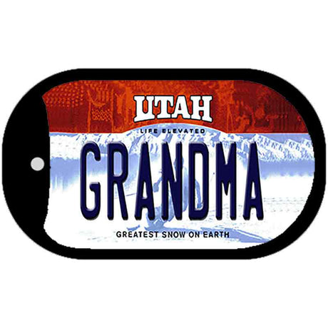 Grandma Utah Novelty Metal Dog Tag Necklace DT-10204