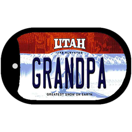 Grandpa Utah Novelty Metal Dog Tag Necklace DT-10205