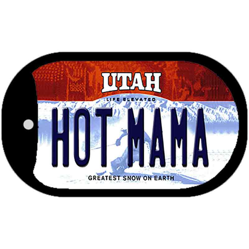 Hot Mama Utah Novelty Metal Dog Tag Necklace DT-10208