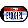 Bad Girl Utah Novelty Metal Dog Tag Necklace DT-10223