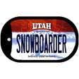 Snowboarder Utah Novelty Metal Dog Tag Necklace DT-10226